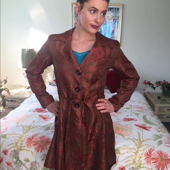 Irradecent Orange, Tan and Brown Jacket - Picture 2 of 8